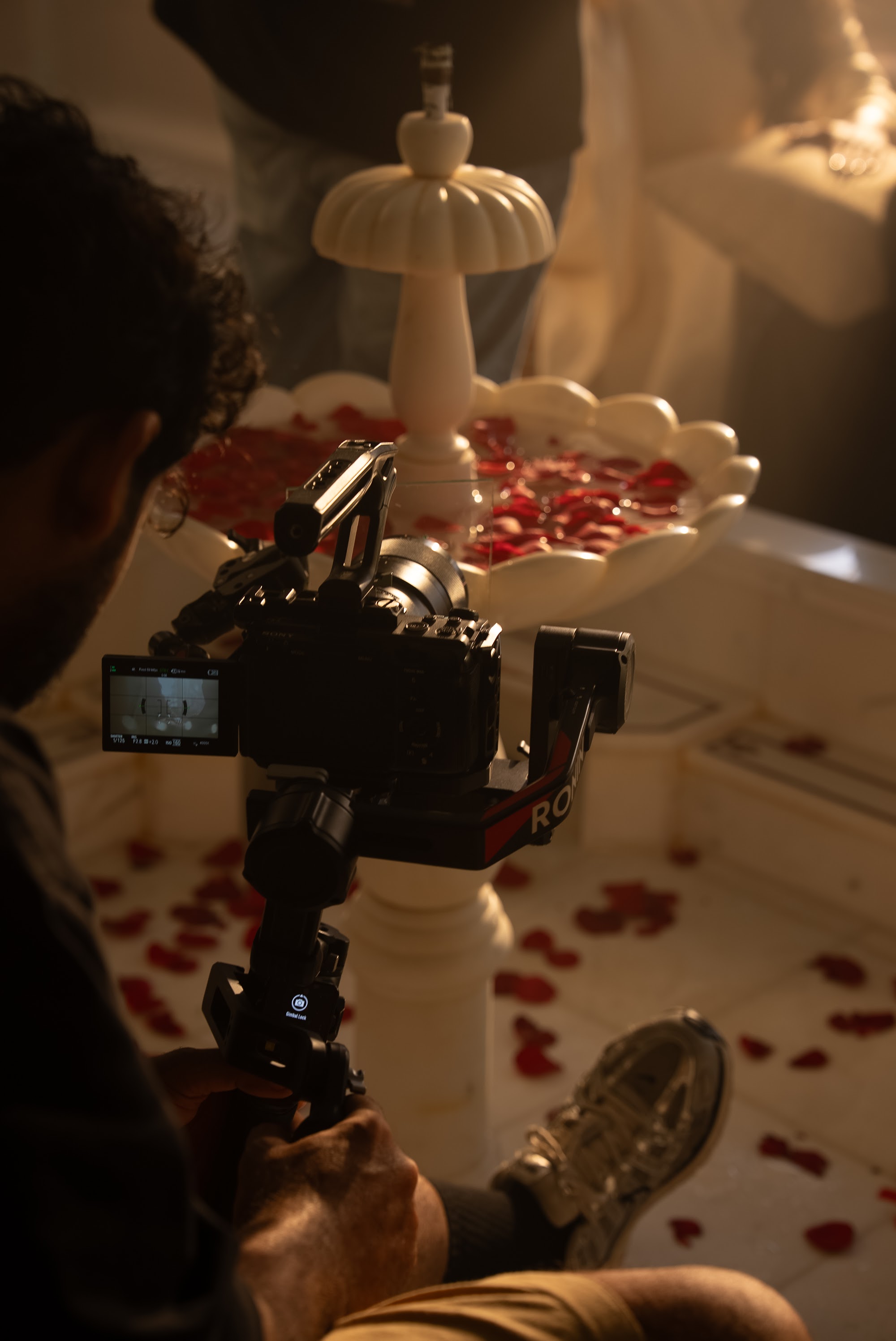 Behind the scenes photograph